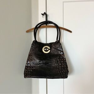 Y2K Brown crocodile bag